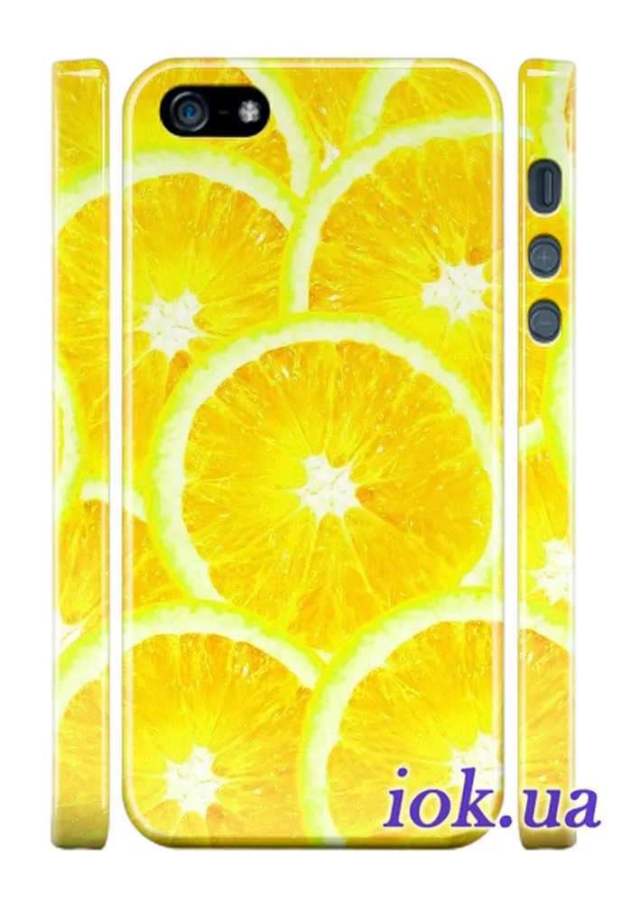 Чехол на iPhone 5/5S - Лимонные дольки