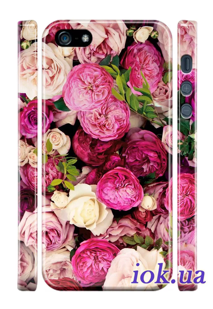 Чехол на iPhone 5/5S - Цветочная романтика