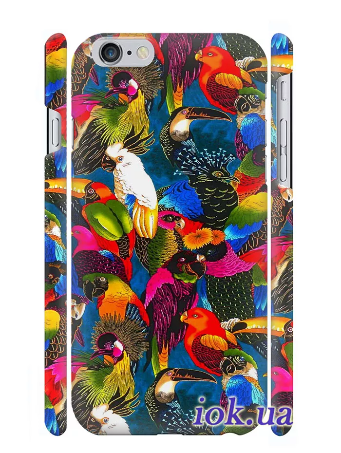 Чехол с попугаями для iPhone 6/6S Plus