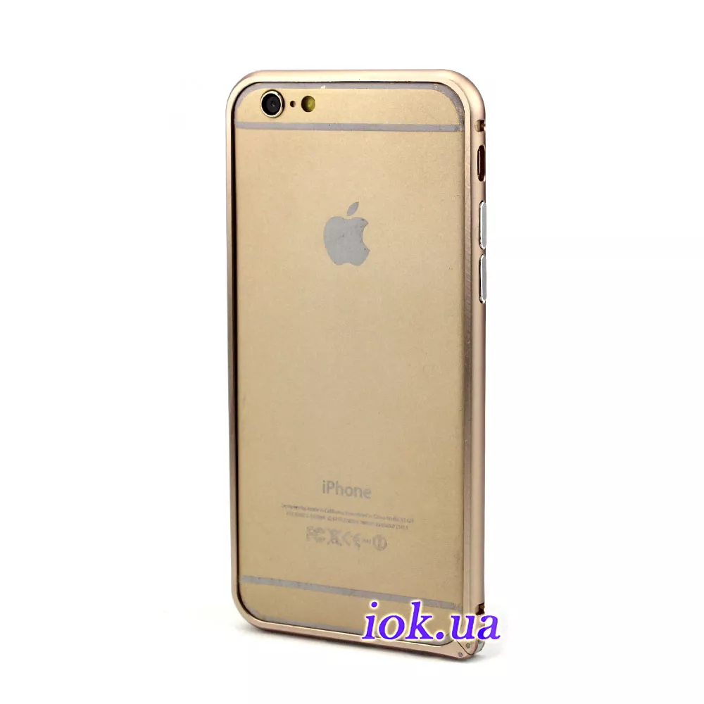Тонкий бампер для iPhone 6 из алюминия, золотой
