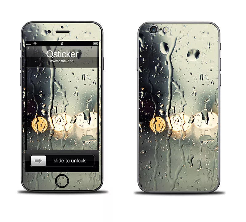 Наклейка на iPhone 6 - Дождь