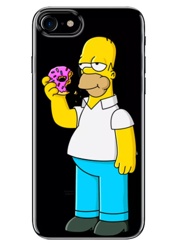 Чехол для iPhone 7 - Гомер с пончиком