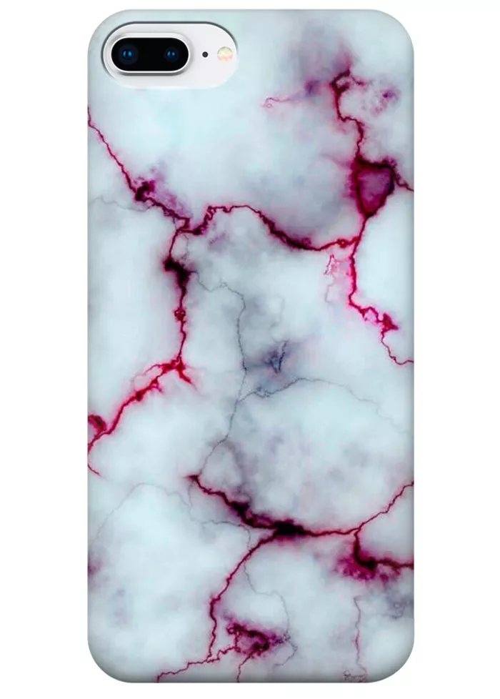 Чехол для iPhone 8 Plus - Розовый мрамор