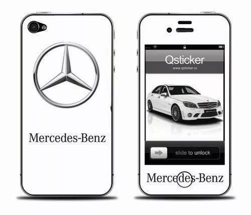 Наклейка на телефон iPhone - Mercedes