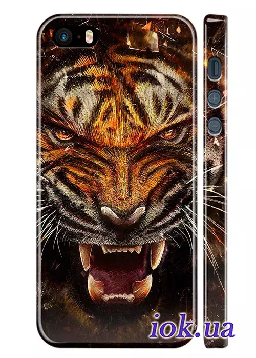 Чехол для iPhone SE - Tiger