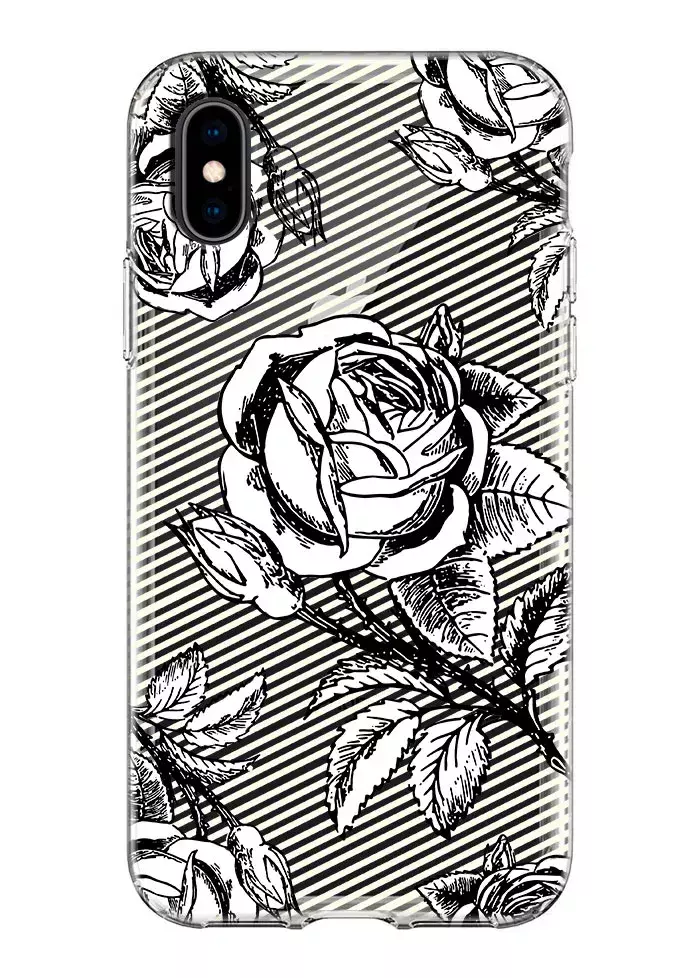 Чехол для iPhone XS - Роза