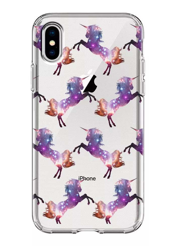 Чехол для iPhone XS - Unicorns