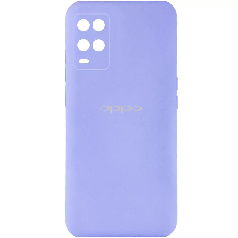 Чехол Silicone Cover My Color Full Camera (A) для Oppo A54 4G, Сиреневый / Dasheen