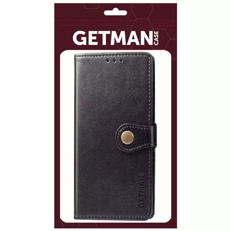 Кожаный чехол книжка GETMAN Gallant (PU) для Samsung Galaxy A21, Черный