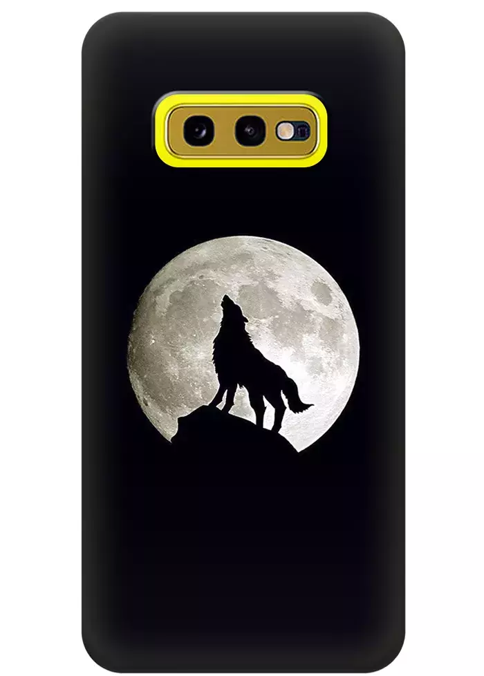 Чехол для Galaxy S10e - Воющий волк