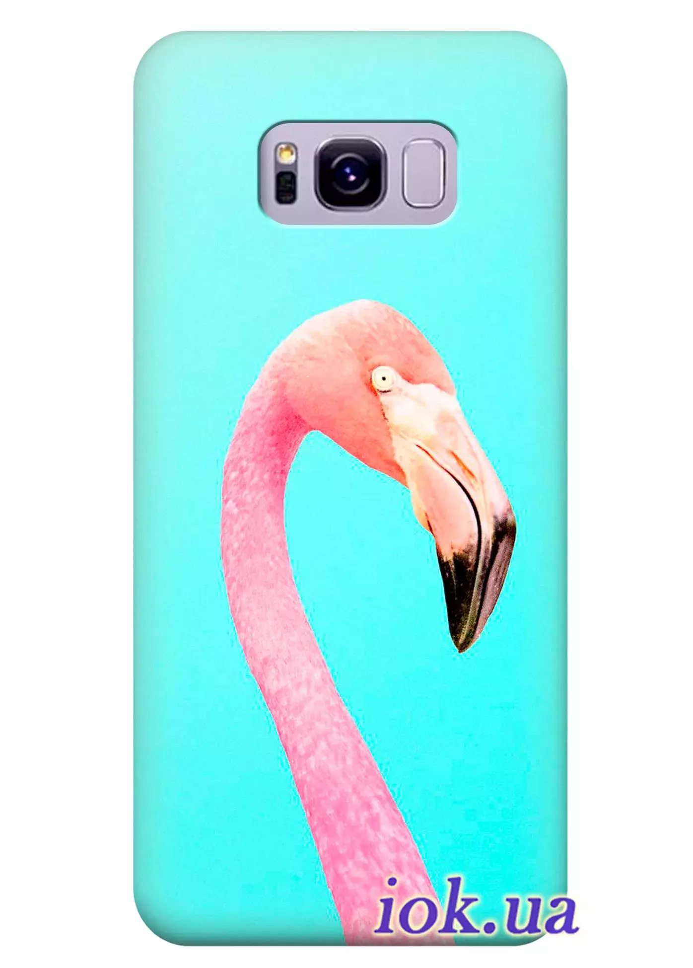 Чехол для Galaxy S8 Plus - Яркий фламинго