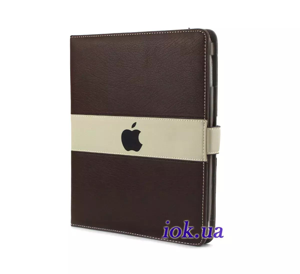 Чехол с яблочком Apple для iPad 2/3/4, коричневый