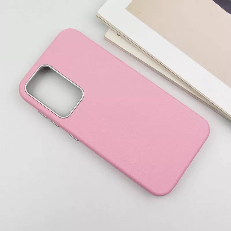 Кожаный чехол Leather Case Metal Buttons для Samsung Galaxy S23 FE