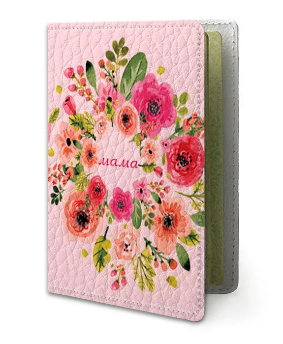 Обложка для паспорта - Мамины цветы