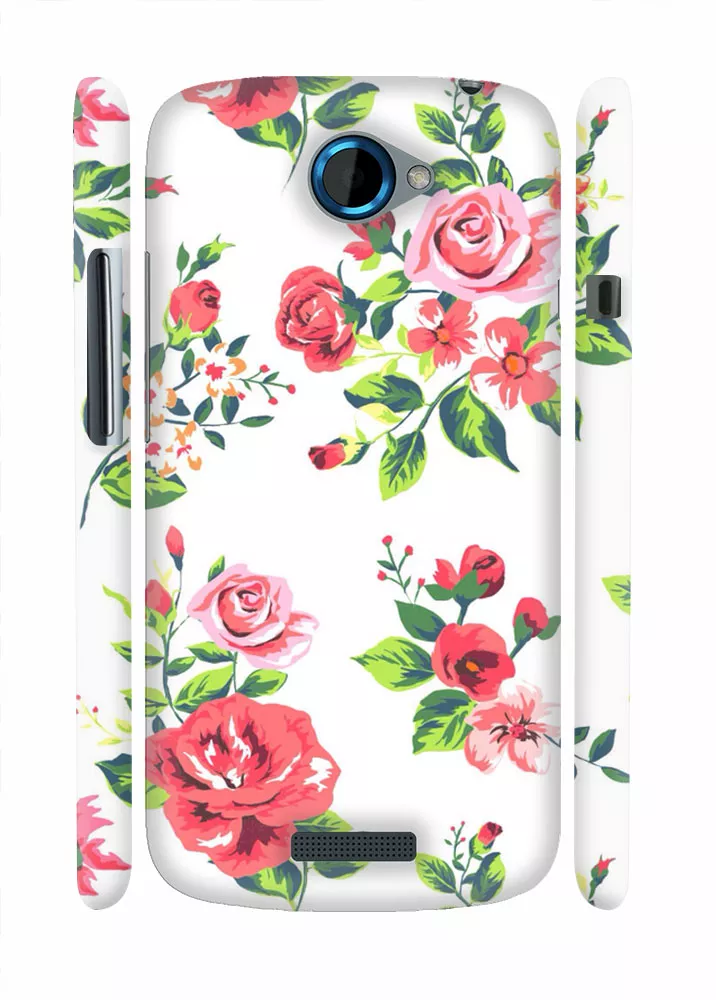 Чехол на HTC One S - Flowers