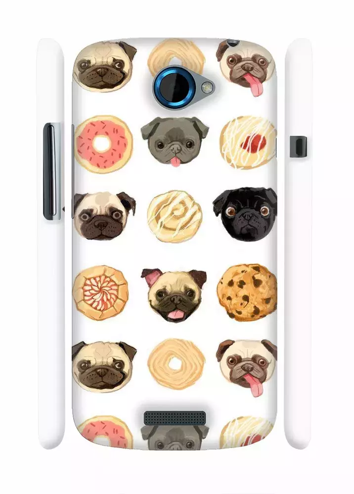 Чехол на HTC One S - Собака и пироженко