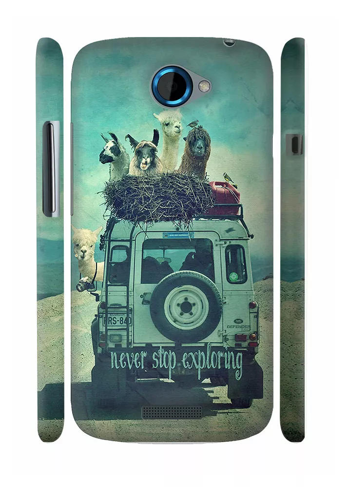 Чехол для HTC One S - Верблюды-путешественники  