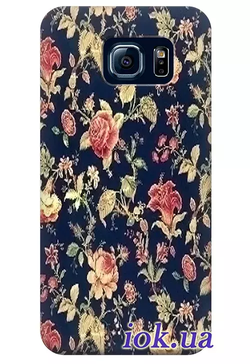 Чехол для Galaxy S6 Edge - Цветник 
