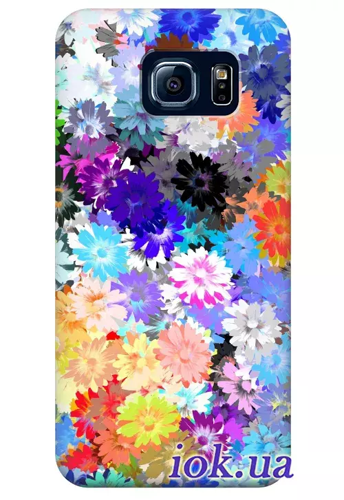 Чехол для Galaxy S6 Edge - Цветочная поляна 