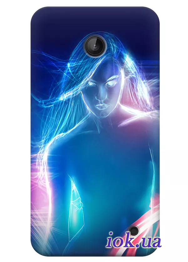 Чехол для Nokia Lumia 635 - Неоновая девушка 