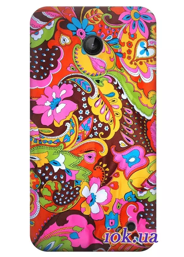 Чехол для Nokia Lumia 635 - Яркие цветы 