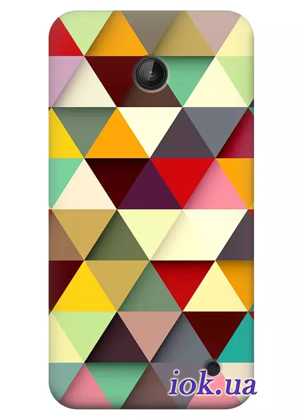 Чехол для Nokia Lumia 635 - Яркие ромбики 