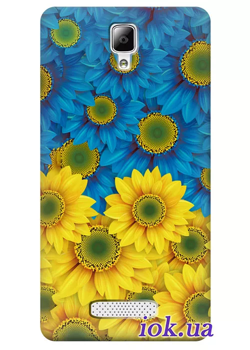 Чехол для Lenovo Vibe A - Украинские цветы
