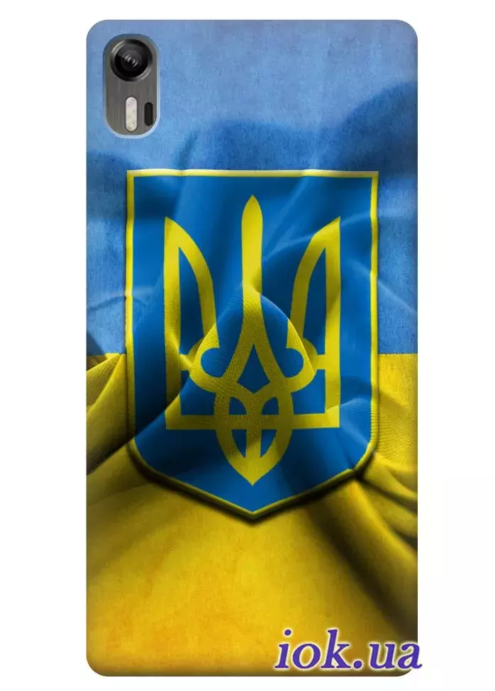 Чехол для Lenovo Vibe Shot - Флаг и Герб Украины