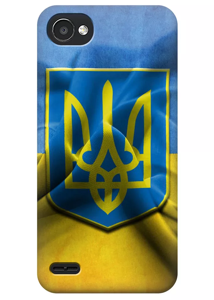 Чехол для LG Q6 - Флаг и Герб Украины