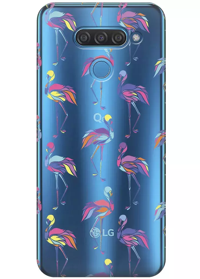 Чехол для LG K50s - Экзотические птицы