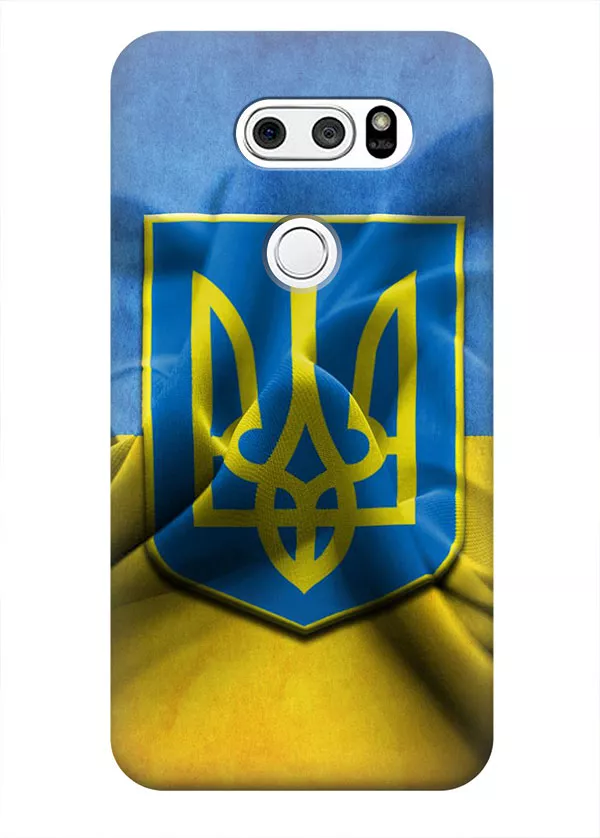 Чехол для LG V30 - Флаг и Герб Украины