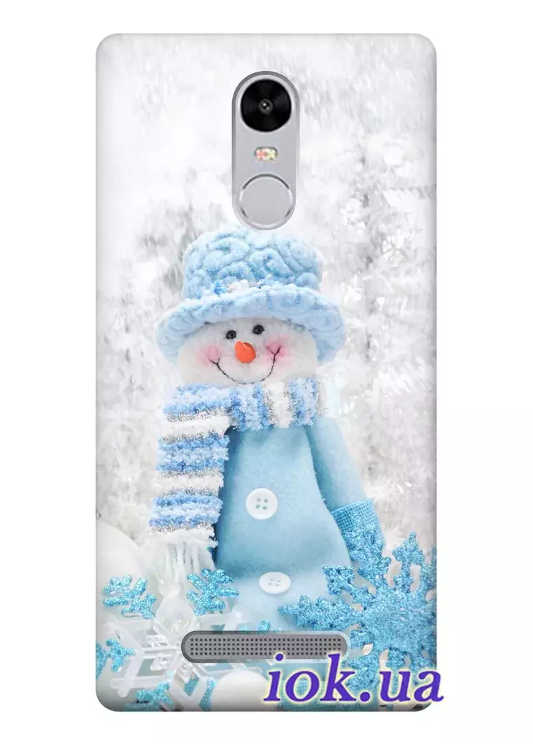 Чехол для Xiaomi Redmi Note 3 - Снеговик в одёжке