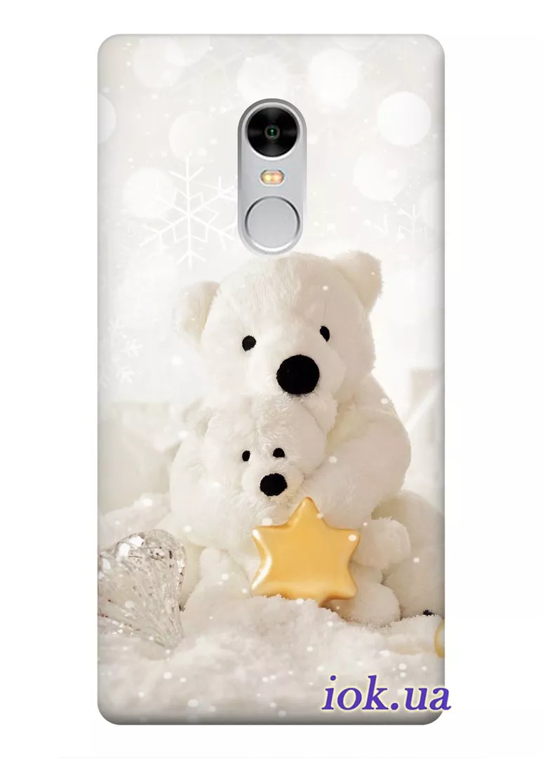 Бампер для Xiaomi Redmi Note 4 - Снежные мишки