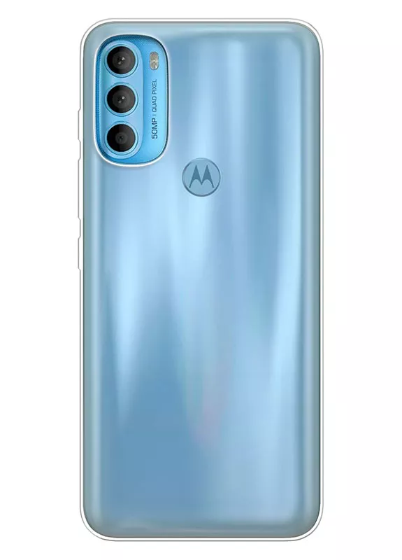 Motorola G71 прозрачный силиконовый чехол LOOOK