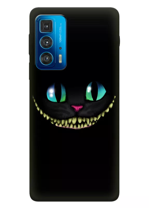 Motorola Edge 20 Pro силиконовый чехол с картинкой - Чеширский кот