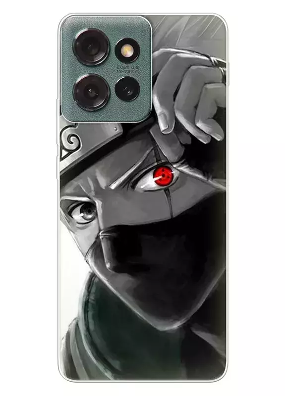 Чехол для Motorola Edge 50 из силикона - Наруто Какаси Хатакэ