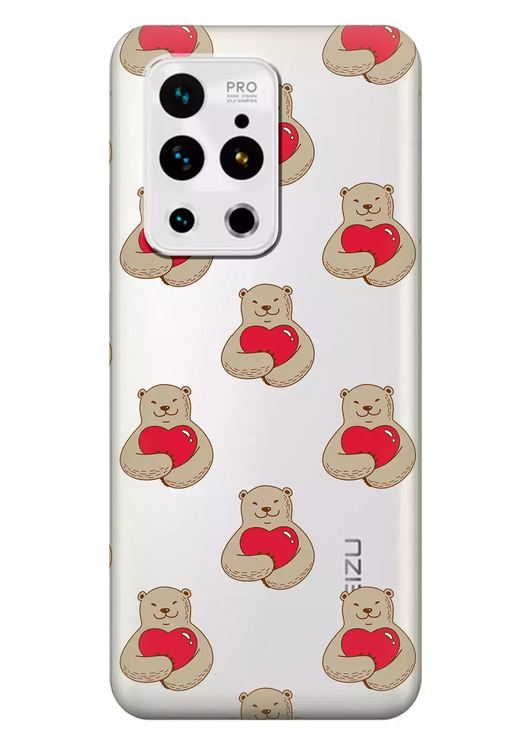 Чехол для Meizu 18 Pro - Влюбленные медведи