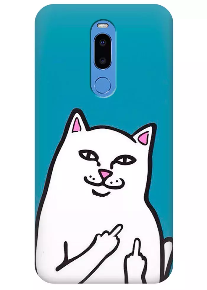Чехол для Meizu M8 Note - Кот с факами