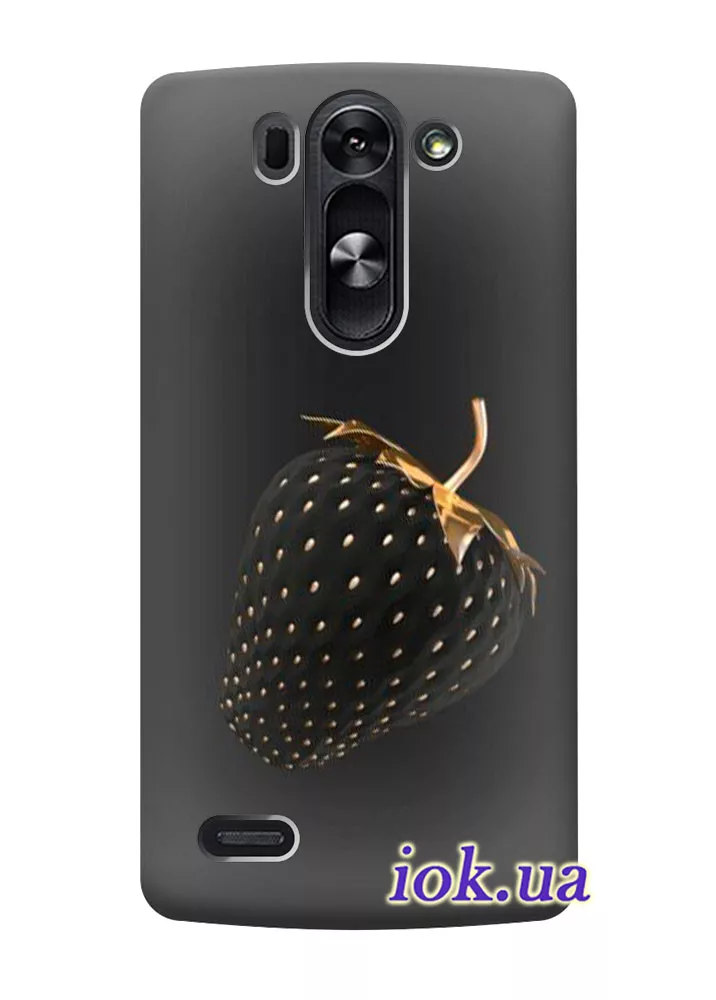 Чехол для LG G3s - Черная клубника