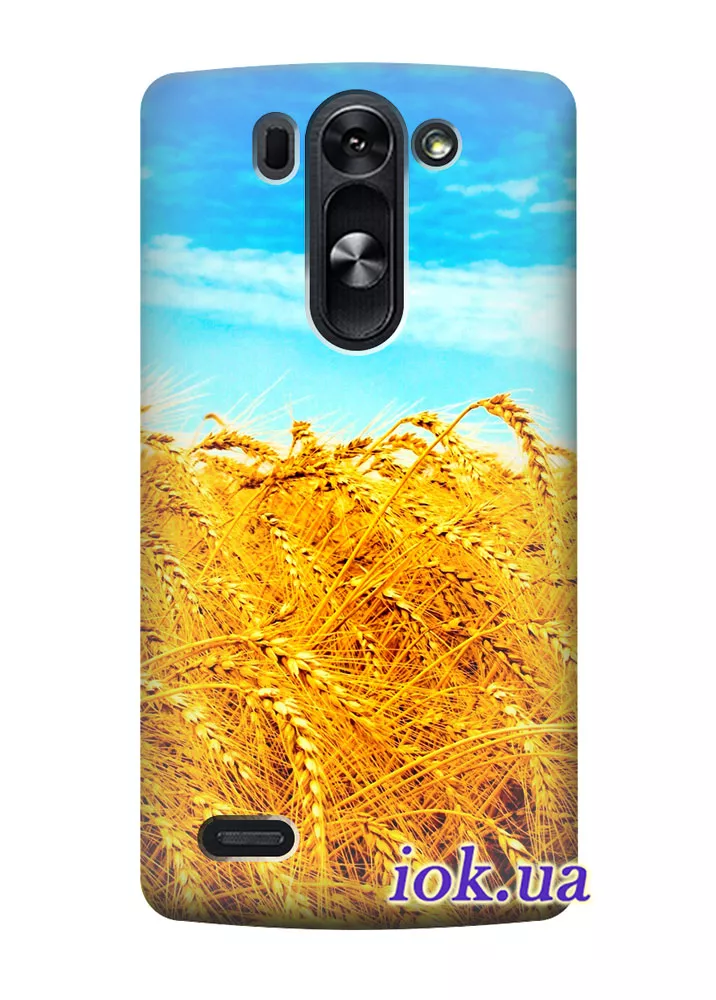 Чехол для LG G3s - Пшеничное поле