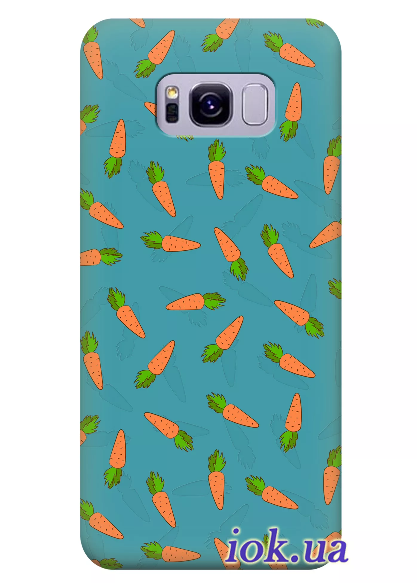 Чехол для Galaxy S8 Plus - Яркая морковка