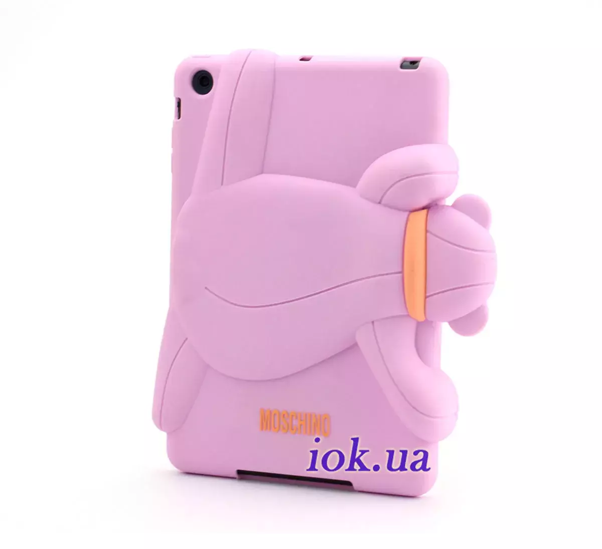 Розовый силиконовый чехольчик на iPad Mini 1/2 - Moschino Bear