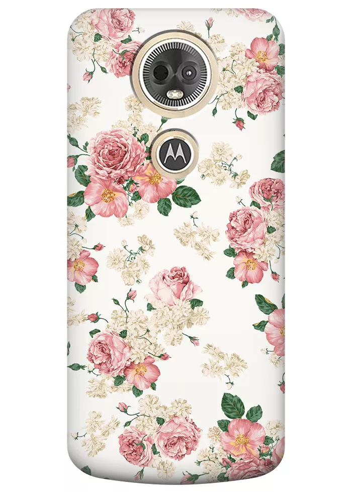 Чехол для Motorola Moto E5 Plus - Букеты цветов