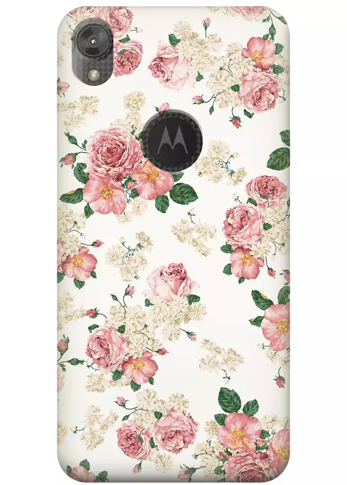 Чехол для Motorola Moto E6 - Букеты цветов