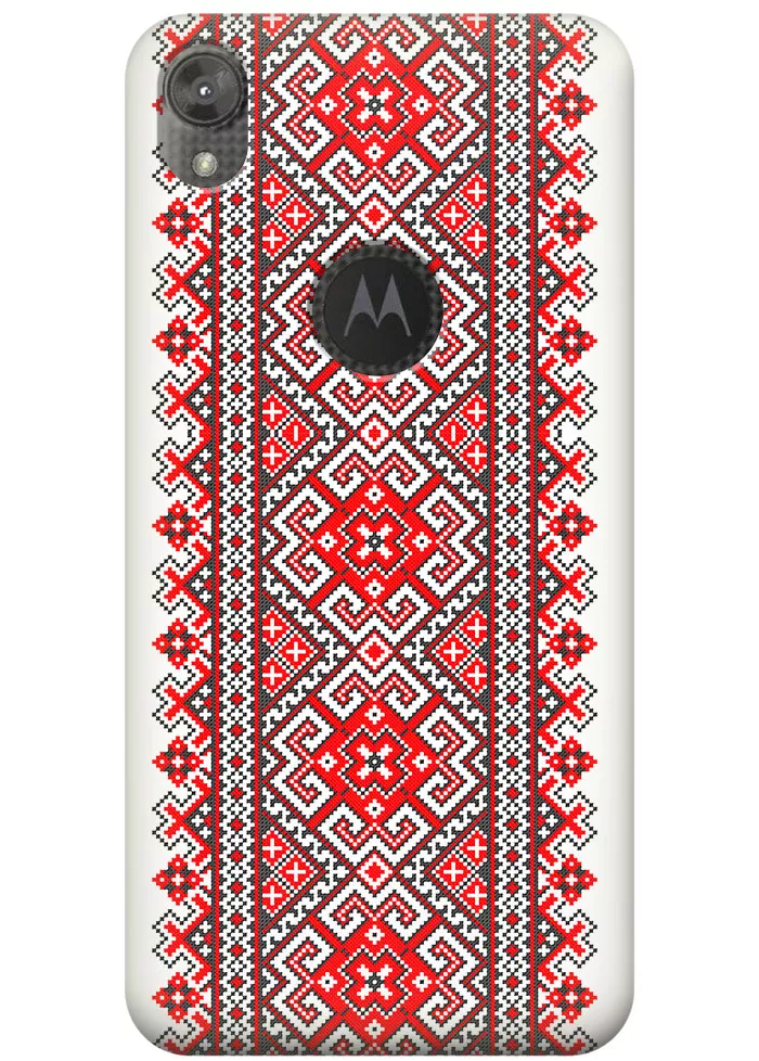 Чехол для Motorola Moto E6 - Вышиванка