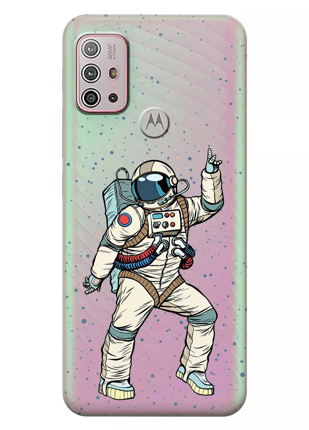Чехол для Moto G10 - Веселый космонавт