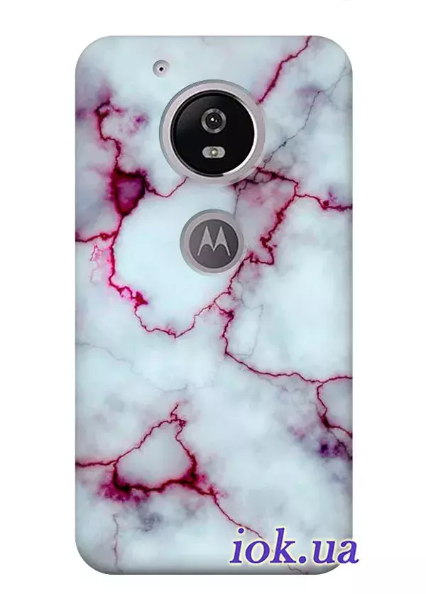 Чехол для Motorola Moto G5 - Мрамор