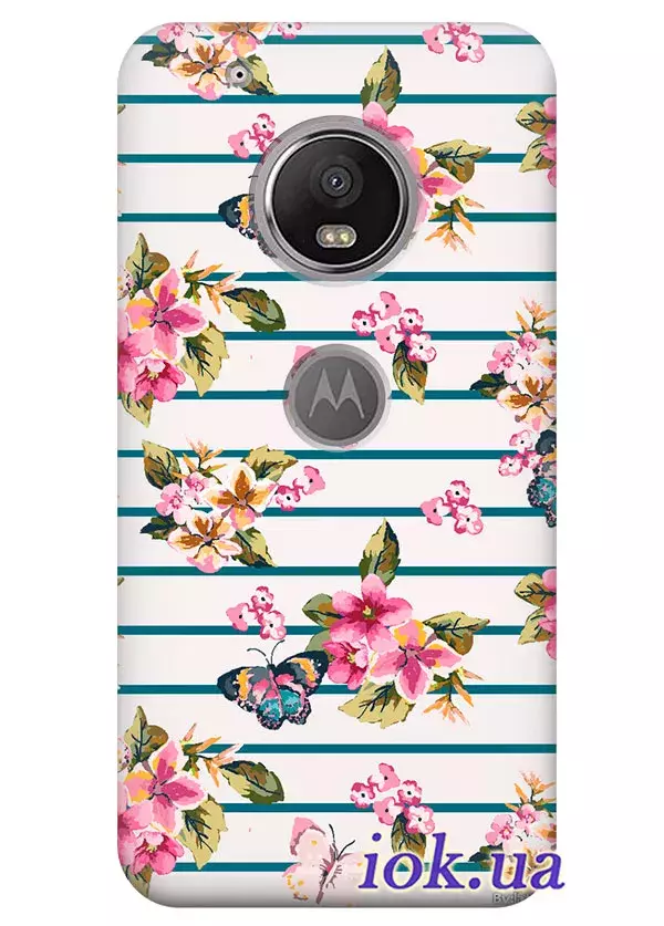 Чехол для Motorola Moto G5 Plus - Цветочки