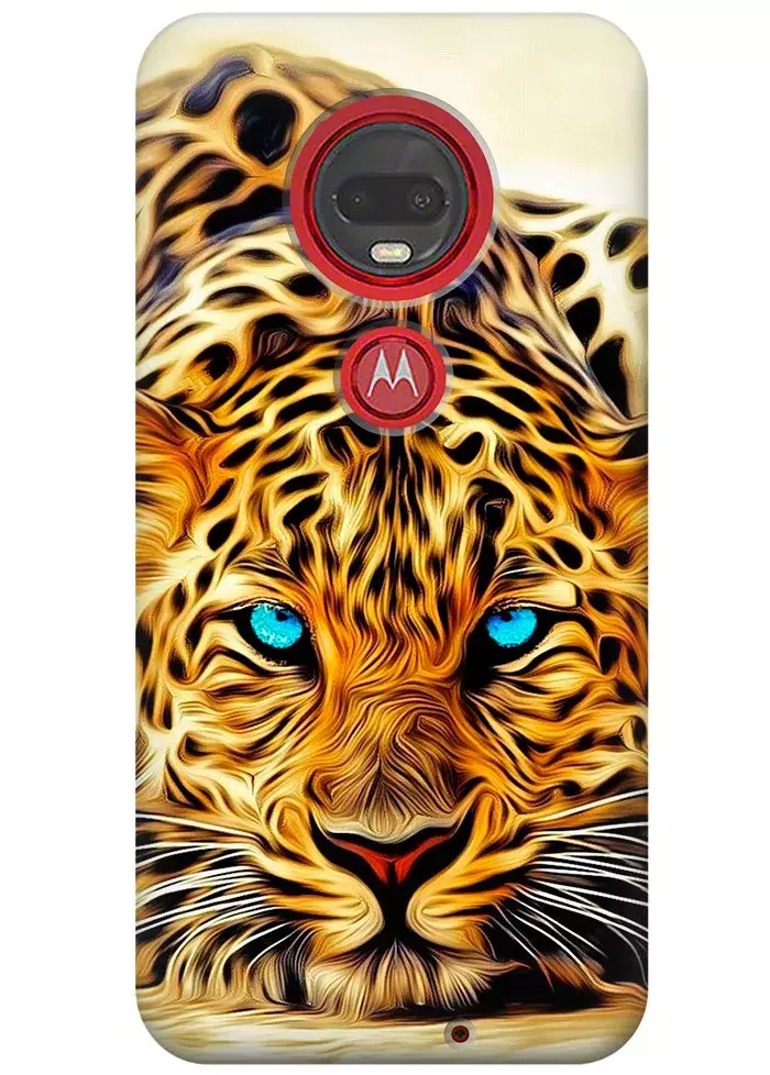 Чехол для Motorola Moto G7 - Леопард