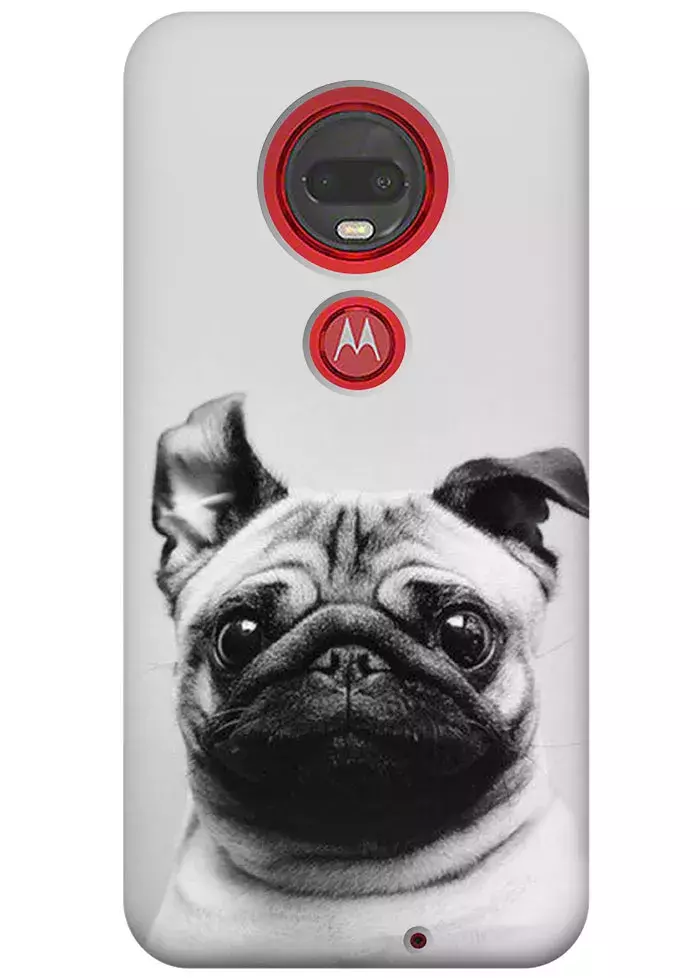 Чехол для Motorola Moto G7 Plus - Мопс